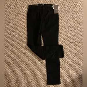 Seven for all mankind black skinny jeans NWT